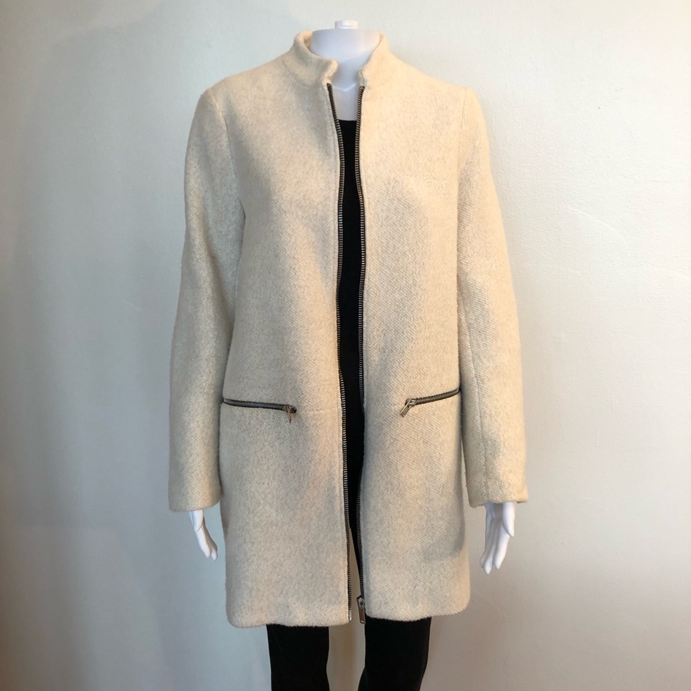 Stradivarius Super Soft White Coat